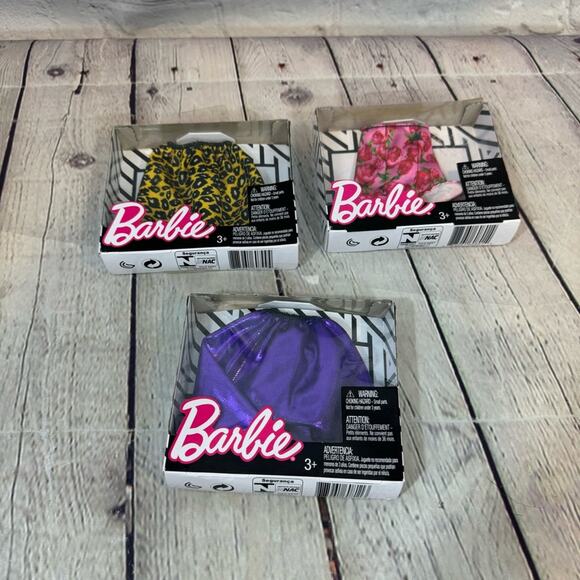 Barbie Set of 3 New in Box Doll Skirts - Picture 1 of 5